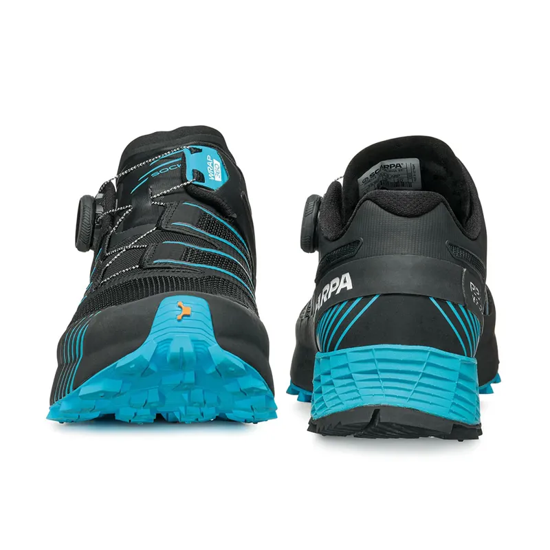 Scarpa Mens Ribelle Run Kalibra ST Shoes - Black-Azure-1